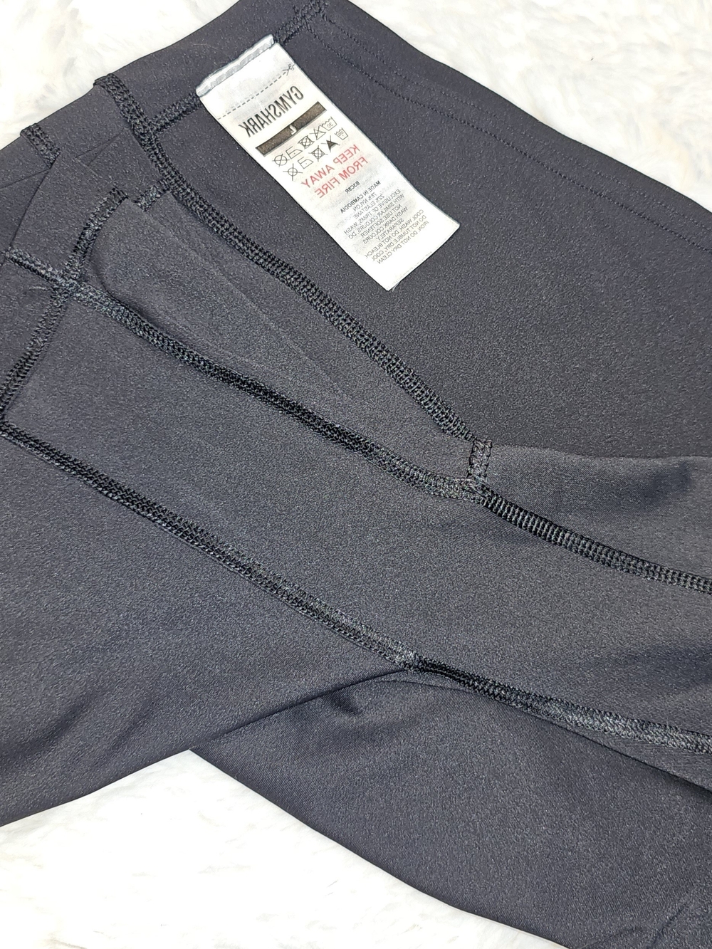Gymshark High-Waist Black Women’s Performance Shorts-Lg - Picture 7 of 8